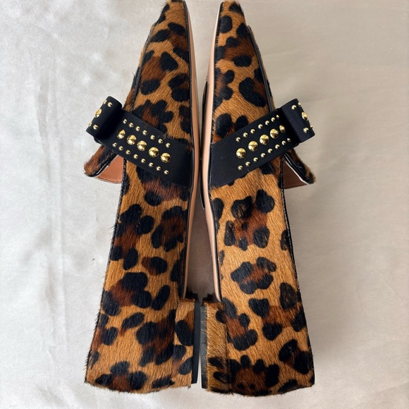 J Crew Calf Fur Leopard Print Flats- 6.5 - Picture 6 of 9